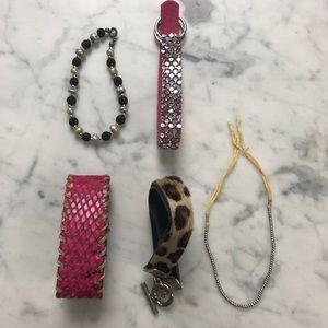 Women's Cuff Vegan Snakeskin Leopard Bracelets